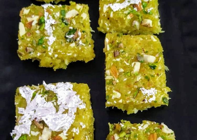 Recipe of Homemade Mango Coconut Burfi