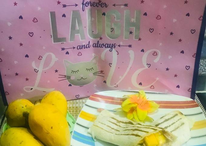 Easiest Way to Make Ultimate Mango 🥭 sausages wrap