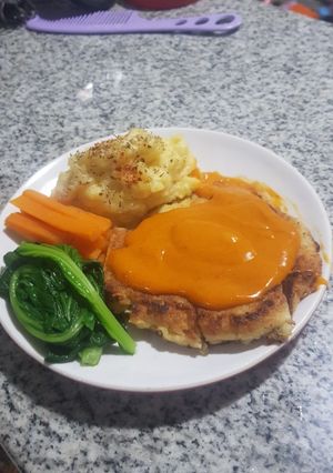 Foto resep Tofu Steak with Mashed Potato