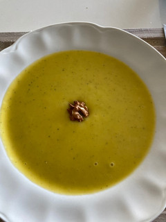 Una foto de Crema de calabacín
