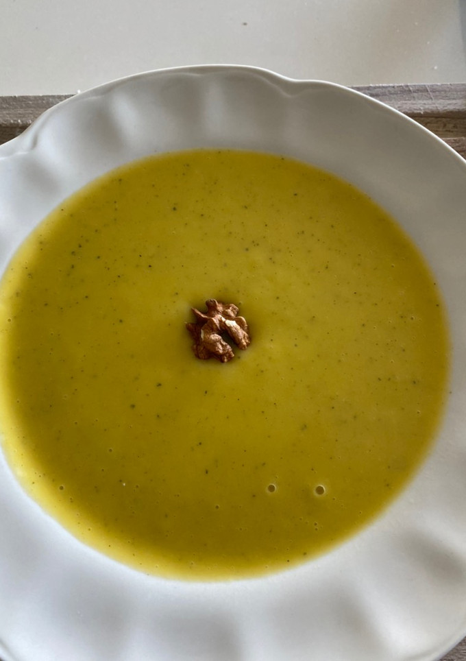 Una foto de Crema de calabacín