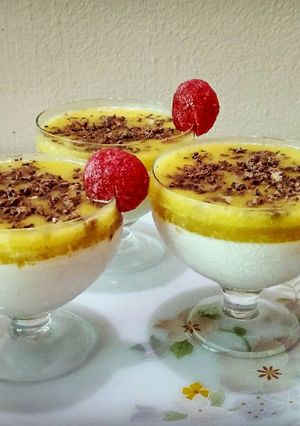A picture of Pineapple Pana cotta.