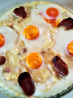 Una foto de Puré de patatas con queso y tropezones