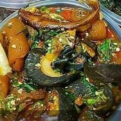 A picture of Garnish Ogbono soup.