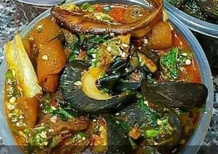 Garnish Ogbono soup