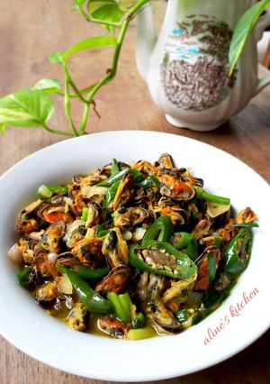 Foto resep Tumis Kerang Cabe Ijo