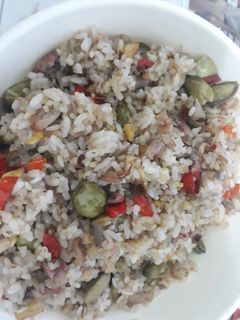 Foto resep Nasi goreng cumi asin pete