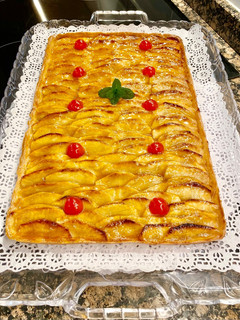 Una foto de “Tarta de manzana con masa crujiente”(Apple pie with crispy dough”)