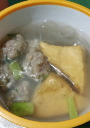 Foto resep Bakso dan bakso tahu dengan japchae