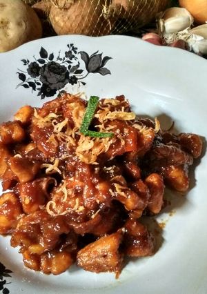 Foto resep Fried chicken satay (satay goreng)