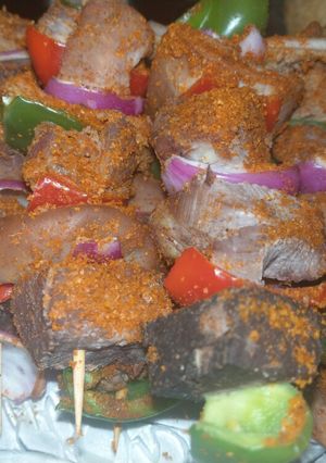 A picture of Meat kebbab.