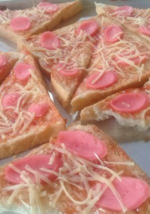 Foto resep Pitza sosis roti tawar