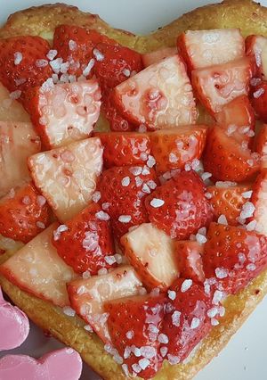 Foto principal de Tarta de fresas y crema pastelera