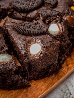 Foto resep Fudgy Brownies Oreo