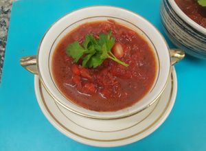 Una foto de Sopa típica de Rusia "Borsch"