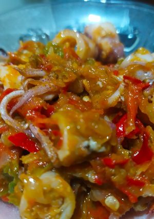 Foto resep Sambal cumi asin pedas