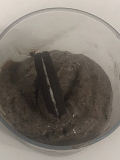 Una foto de Mi helado de galletas oreo
