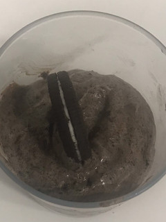 Una foto de Mi helado de galletas oreo