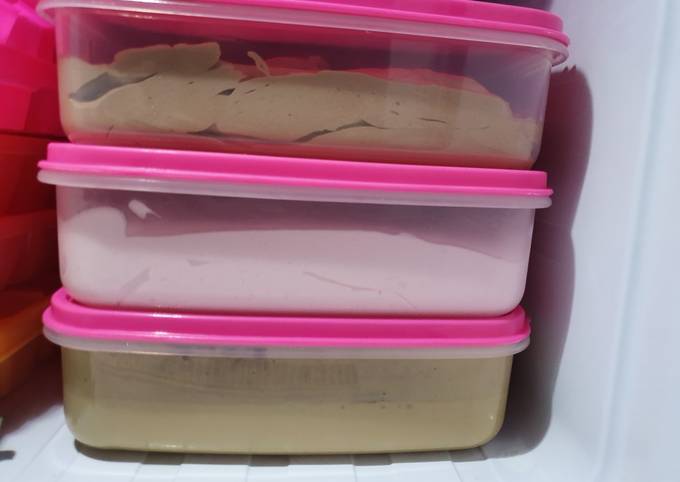 Resep Ice Cream Cappucino Strawberry Coklat merk Haan Anti Gagal