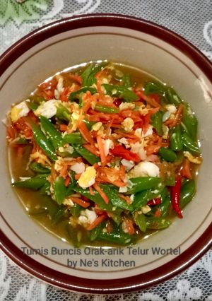 Foto resep Tumis Buncis Orak-arik Telur Wortel