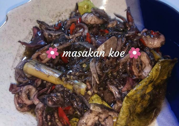 Resep Cumi tinta hitam yang simpel