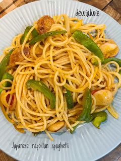 Foto resep Japanese napolitan spaghetti