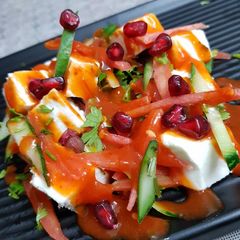 A picture of Paneer salad.