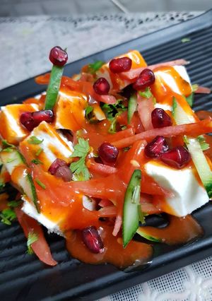 A picture of Paneer salad.
