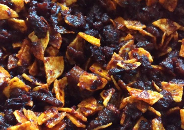 Suir daging + keripik kentang