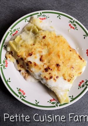 Une photo de Cannelonis farcis aux choux, sauce aux amandes