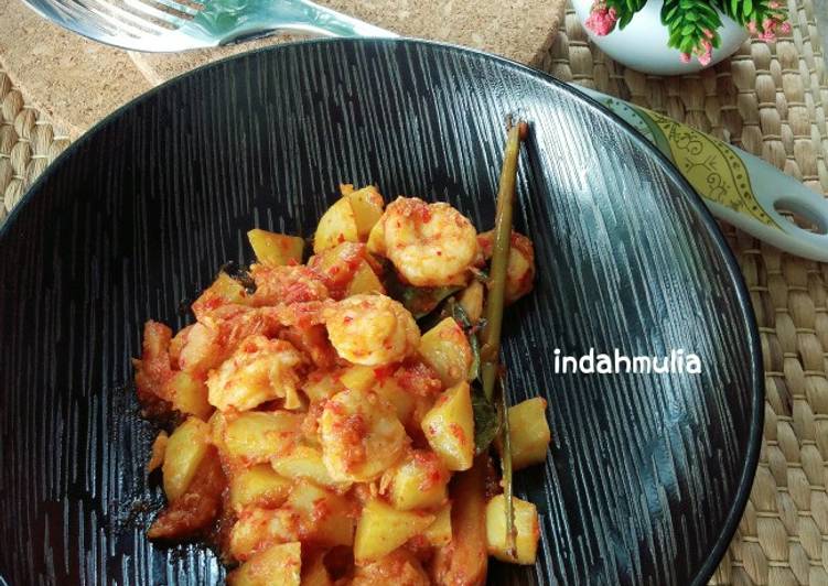 Resep Sambal goreng kentang udang Anti Gagal