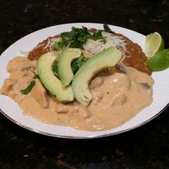 A picture of Brad's Pollo a la crema.