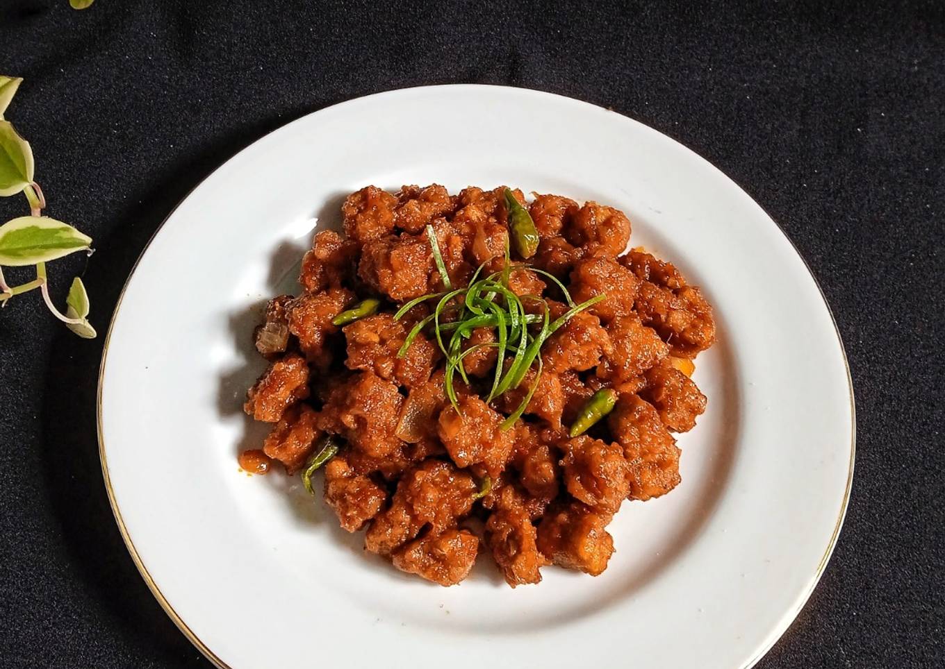 Tempe Goreng Tepung Saos Padang
