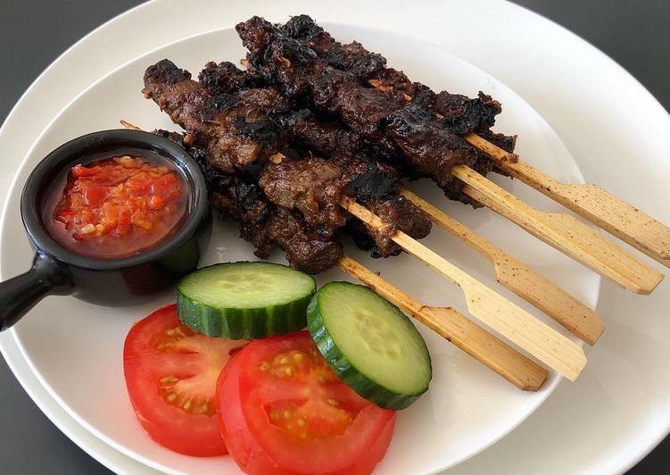 Steps to Prepare Speedy Sate Maranggi - Indonesian Beef Satay