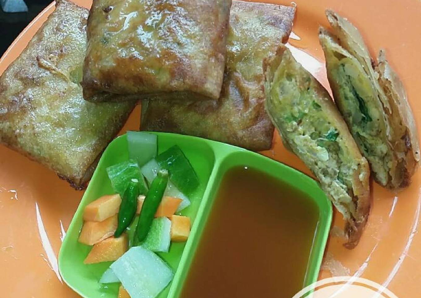 Martabak Telor daging Ayam Rasa Daging Sapi Ala Abang''