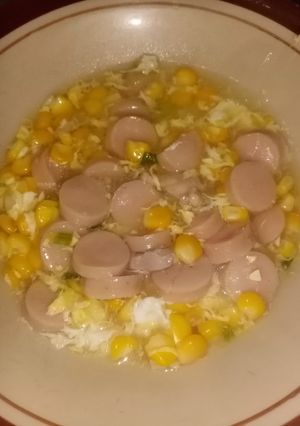 Foto resep Soup jagung telur