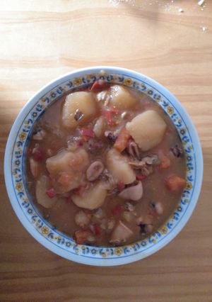Una foto de Patatas a la marinera