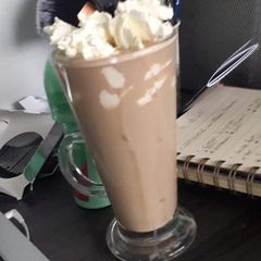 Irish cream iced coffee A picture of Irish cream iced coffee.