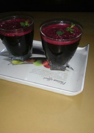 A picture of Beetroot juice.