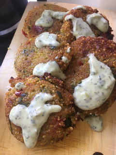 Una foto de Hamburguesas veganas de quinoa