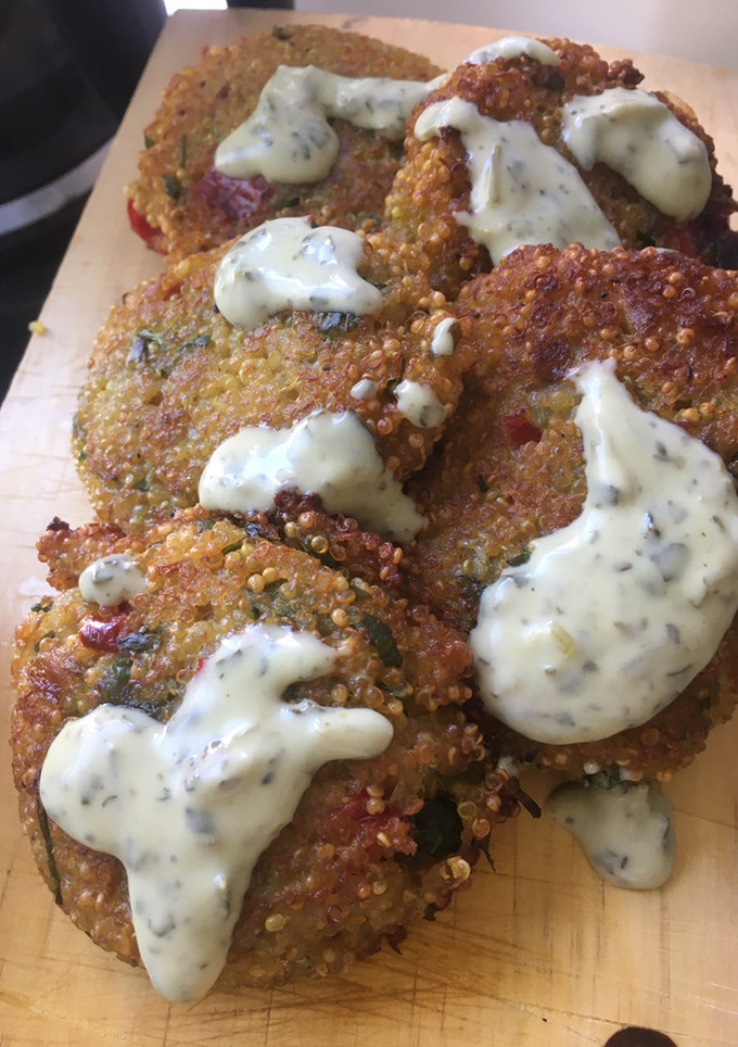 Una foto de Hamburguesas veganas de quinoa