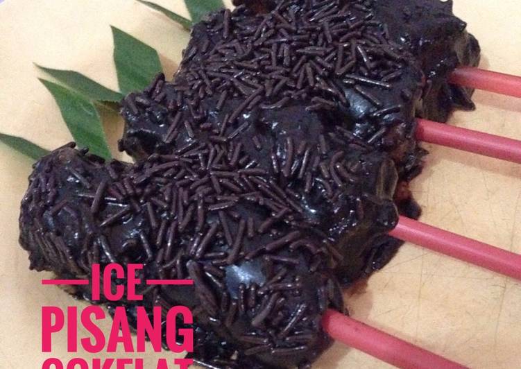 Ice pisang cokelat