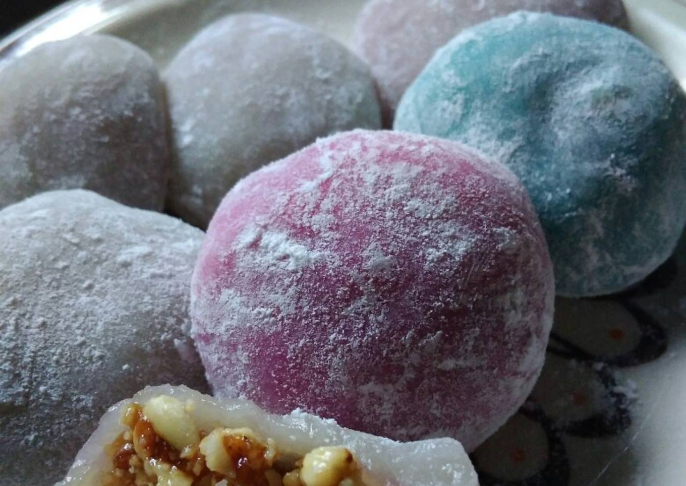 Resep Mochi isi tingting kacang