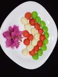 Mini tri colour idli