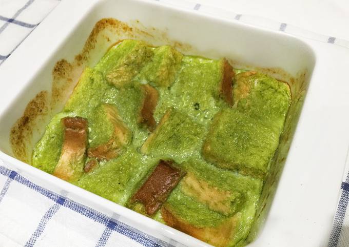 Pan Pudding Rápido de Té Verde Matcha Receta de The Matcha House Europe  (Cocina Con Té Verde) - Cookpad