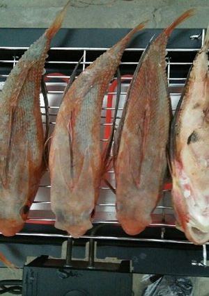 Hình của món Cá tắc kè nướng.