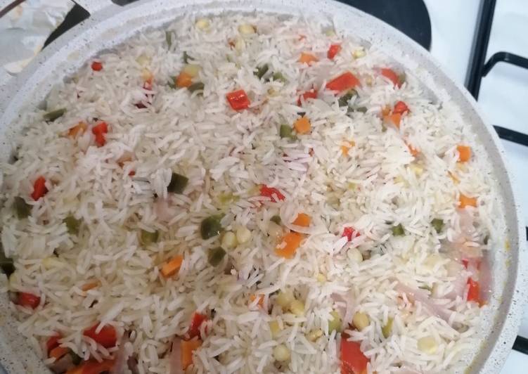 Steps to Make Favorite Vegetable rice