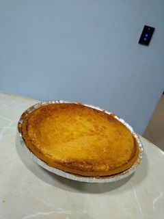 Una foto de Pay de requesón y cajeta