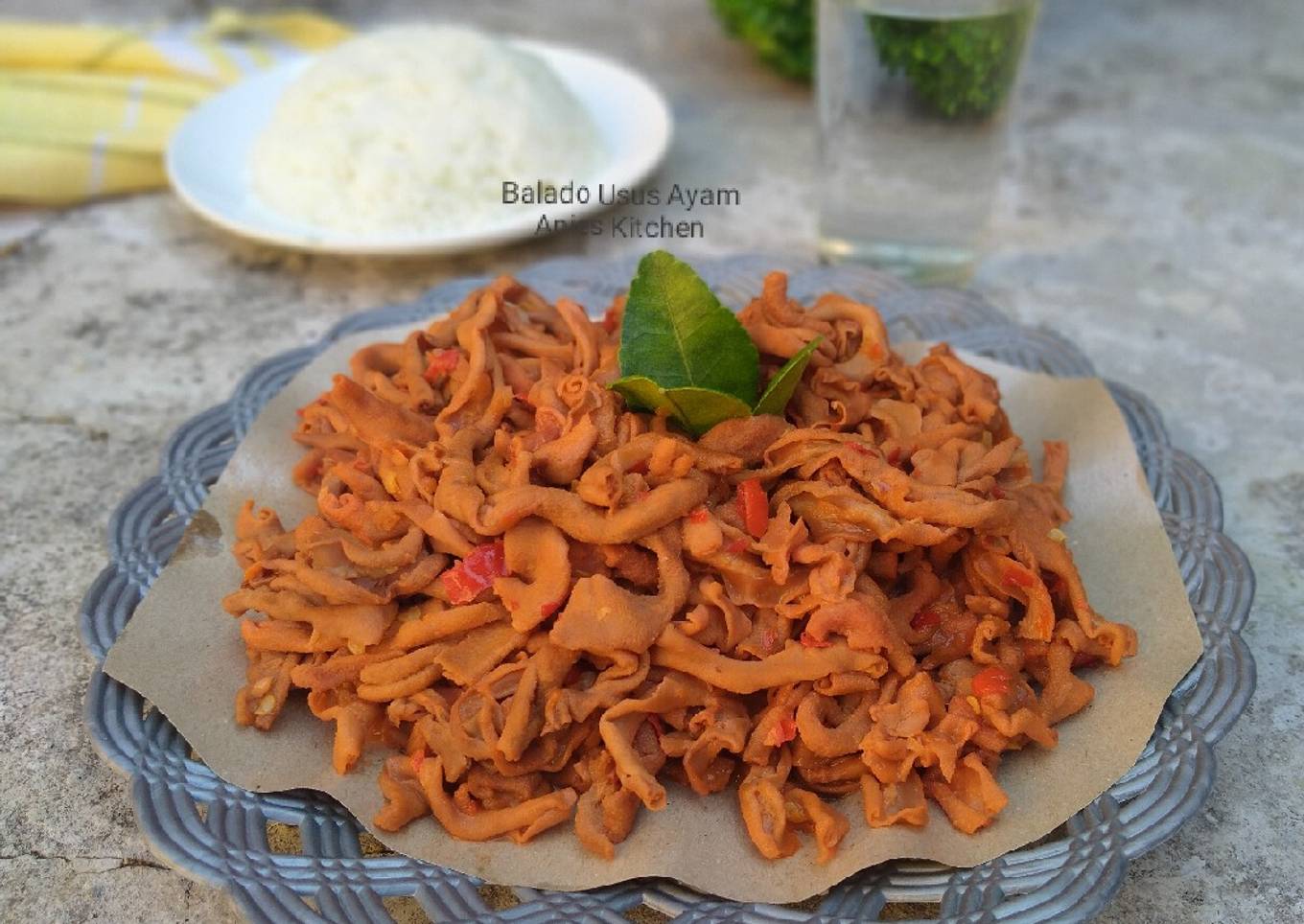 Balado Pedas Manis Usus Ayam