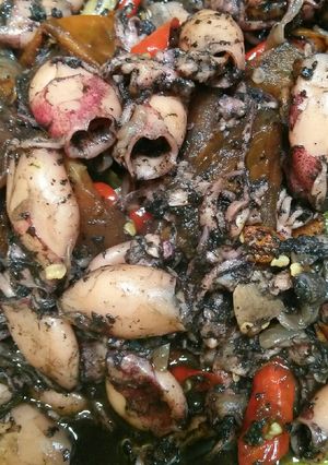 Foto resep Cumi Pedas Kuah Hitam